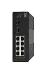 Valdomas jungiklis LevelOne Hilbert 10 prievadų pramoninis Gigabit PoE Smart Lite jungiklis