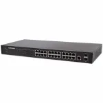 Intellinet 560917 24 prievadų Gigabit Web-Smart jungiklis, 2x SFP, spintinis