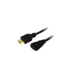 HDMI kabelis LogiLink CH0058 5 m tipo A vyri&scaron;kas į moteri&scaron;ką juodas