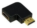 HDMI adapteris (keitiklis lyties) LOGILINK AH0008 &mdash; HDMI į HDMI, juodas, auksuoti kontaktai