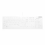 Contour Design Active Key Contour QuickClean medicininė klaviatūra su nuimamu dangteliu, pilno dydžio, laidinė, balta, DE C8112