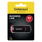 USB atmintukas Intenso 64GB USB Type-A 2.0 juodas raudonas
