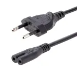 StarTech.com 2m maitinimo laidas ne&scaron;iojamam kompiuteriui, EU ki&scaron;tukas į C7, 2,5A 250V, 18AWG