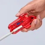 Nuėmimo įrankis Knipex ErgoStrip PV 16 95 03 PV kabeliams, reguliuojamas ribotuvas, ergonomi&scaron;ka rankena