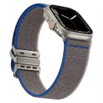 Apynė GUAN Premium Apple Watch 42/44/45/46/49mm &mdash; Pilkai mėlyna, suderinama su Series 1&ndash;3