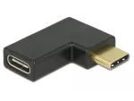 Adapteris USB Type-C vyri&scaron;kas į moteri&scaron;ką, DeLOCK 65915, 90&deg; kampas