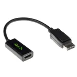 ACT AK3994 kabelis-adapteris i&scaron; DisplayPort ki&scaron;tuko į HDMI-A lizdą, juodas