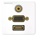 Sieninis lizdas HDMI VGA 3,5 mm Kindermann 7456000586