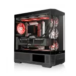 Korpusas Mid-Tower THERMALTAKE Midi View 370 TG ARGB Black su grūdintu stiklu
