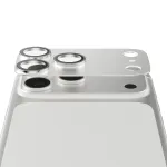 Apsauginis kameros dangtelis PanzerGlass Fender, skirtas iPhone 17 Pro, sidabrinis, silikoninis, atsparus įbrėžimams ir smūgiams