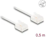 DeLOCK RJ45 Cat.6 UTP tinklo kabelis 0,5 m baltas