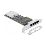 DeLOCK 89192 PCI Express x4 keturių 2.5 Gigabit LAN tinklo plok&scaron;tė, 4x RJ45, RTL8125