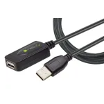 Techly IUSB-REP220TY3 USB ilginimo kabelis USB 2.0 20 m USB A Juoda
