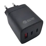 Įkroviklis EXTRA DIGITAL GaN 2x USB Type-C, USB Type-A: 65W, PPS