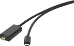 Renkforce USB / Mini-DisplayPort jungiamasis kabelis [1x USB-C&trade; ki&scaron;tukas - 1x Mini-DisplayPort ki&scaron;tukas] 5 m juodas (RF-3421684)