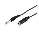Wentronic Goobay 6,35 mm Jack prailginimo laidas, 5 m - ki&scaron;tukas 6,35 mm (3 kontaktai, stereo) > lizdas 6,35 mm (3 kontaktai, stereo) (50428)