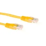 ACT IB5820 geltonas 20 m U/UTP CAT5E jungiamasis kabelis su RJ45 jungtimis