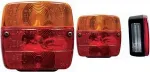Galinis priekabos žibintas IWH 616101 3 kamerų 12 V