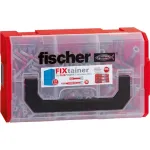 Fischer FIXtainer - DUOPOWER trumpas / ilgas - kai&scaron;tis - &scaron;viesiai pilka / raudona - 210 vnt