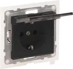 Legrand SEANO Ki&scaron;tukinis lizdas Schuko SL 765424 su sustiprinta apsauga nuo prisilietimo ir atverčiamu dangteliu 10 (765424)