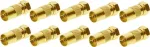Shiverpeaks BS85321-10G IEC lizdas į F ki&scaron;tuką adapteris, auksuotas, 10 vnt.