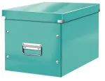 Leitz Box Click & Store WOW Cube Large Storage Box, talpyklė, turkio spalvos, stačiakampė, kartoninė, vienspalvė, vidaus naudojimui