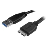 StarTech.com plonas Micro USB 3.0 laidas - M/M - 2m (6ft), USB A, Micro-USB B, USB 3.2 Gen 1 (3.1 Gen 1), vyri&scaron;kas/vyri&scaron;kas, juodas