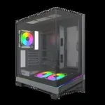 Montech Sky 3 PC korpusas, Midi-Tower, ATX, ARGB, grūdintas stiklas - juoda