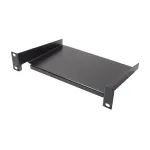 Good Connections 10-Inch Rack Shelf 1U 160mm Depth Deep Black RAL 9005