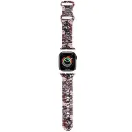 Hello Kitty HKAWMSDGPTP Silikoninis dirželis, skirtas Apple Watch 38/40/41 mm, rožinis, graffiti žymės
