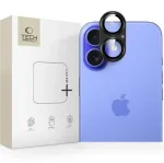 Tech-Protect CamFull Fit+ fotoaparato objektyvo apsauga, skirta Apple iPhone 17, juoda
