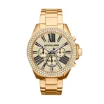 Michael Kors Bradshaw moteri&scaron;kas laikrodis su chronografu, rožinio aukso spalvos nerūdijančiu plienu MK6095