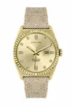 JASON HYDE Moteri&scaron;kas laikrodis JH20021 (36 mm) &ndash; rožinis auksas ir ruda oda
