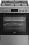 BEKO FBMA61330GXDT Dujinė viryklė su elektrine orkaite, nerūdijantis plienas, 60 cm, 72 L