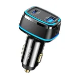 USAMS T43 33W PD3.0 QC3.0 sieninis įkroviklis su USB-C&ndash;Lightning kabeliu 1,2 m, juodas