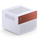 Micro bok&scaron;tinis kompiuterio korpusas Jonsbo N4 BALTA Mini-ITX su grūdintu stiklu