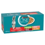 PURINA One Sterilcat jautiena, la&scaron;i&scaron;a, vi&scaron;tiena, kalakutiena &ndash; &scaron;lapias ėdalas katėms &ndash; 40x85g