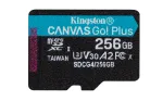 Kingston Technology 256 GB microSDXC Canvas Go Plus Gen4 200R A2 U3 be adapterio