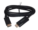 SAVIO vaizdo kabelio adapteris DisplayPort į HDMI Type A CL-56, 1,5 m, juodas
