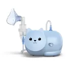 Inhaliatorius Omron Nami Cat NE-C303K-KDE &ndash; kompresorinis purk&scaron;tuvas, 0,35 ml/min, vaikams ir suaugusiems, mėlynas, W235&times;D148&times;H157 mm