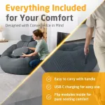 Medisana RS150 Bubble Sofa su masažu, tamsiai pilka | Kur.lt
