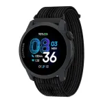 COROS PACE 4 GPS sporto laikrodis su 1,2 col. AMOLED ekranu, iki 19 dienų baterija, nailoninis dirželis, juodas