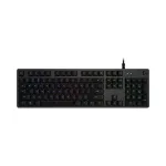 Logitech G512 Carbon mechaninė žaidimų klaviatūra &ndash; GX Brown lietimo, LIGHTSYNC RGB, USB praėjimas, aviacinio aliuminio korpusas, pilno dydžio