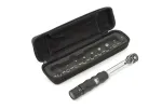 Author Tool CC TW5 Dinamometrinis raktas 2-14 Nm su antgaliais, 1/4 inch pavara, kalibruotas, juodas/sidabrinis