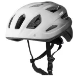Vayox Active dviračių &scaron;almas su LED &scaron;viesa, baltas-juodas, M dydis (54-58 cm)