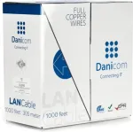 DSIT DANICOM CAT6 100% vario UTP 305m vientisos gyslos kabelis - LSZH (Cca) (DC-UTP6-305S-CCA)