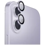 UNIQ Optix aliumininis fotoaparato objektyvo apsauginis stiklas, skirtas iPhone 17 su aplikatoriumi, levandų spalvos