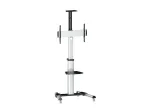 Equip 650602 LFD ekrano vežimėlis 37&ndash;70 colių (94&ndash;177,8 cm), pasukimas 90&deg;, maks. VESA 600 x 400 mm, 50 kg, aliuminis, juodas, baltas