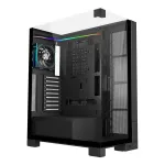 FSP U691-BP Ultra Tower E-ATX kompiuterio korpusas, be maitinimo &scaron;altinio, juodas