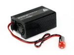 AZO Digital IPS-400 400W 12V DC į 230V AC modifikuotos sinusoidės įtampos keitiklis su Schuko lizdu, akumuliatoriaus spaustukais ir cigaretės žiebtuvėlio ki&scaron;tuku